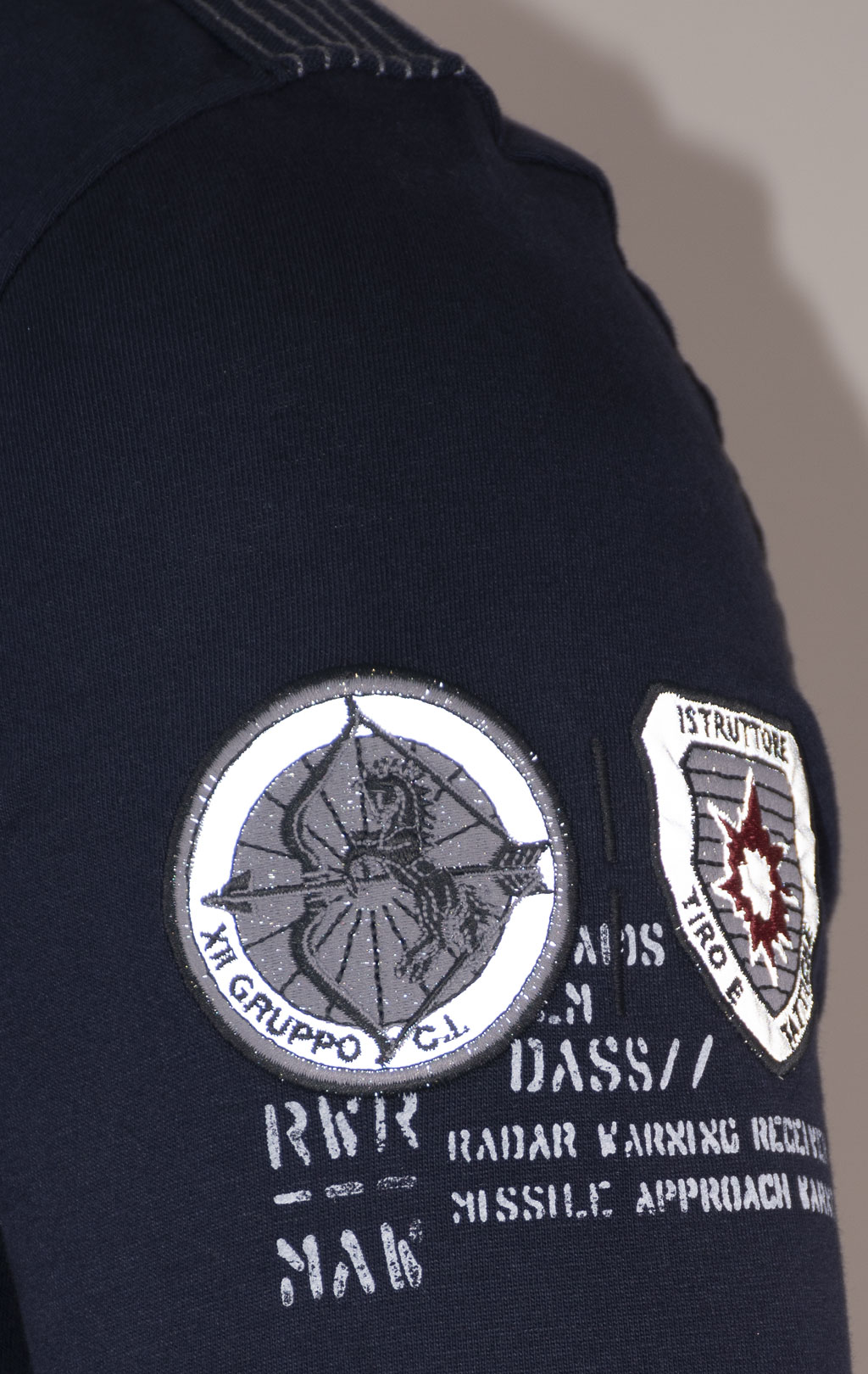 Поло-лонгслив AERONAUTICA MILITARE FW 24/25/TR dark blue (PO 1820) 
