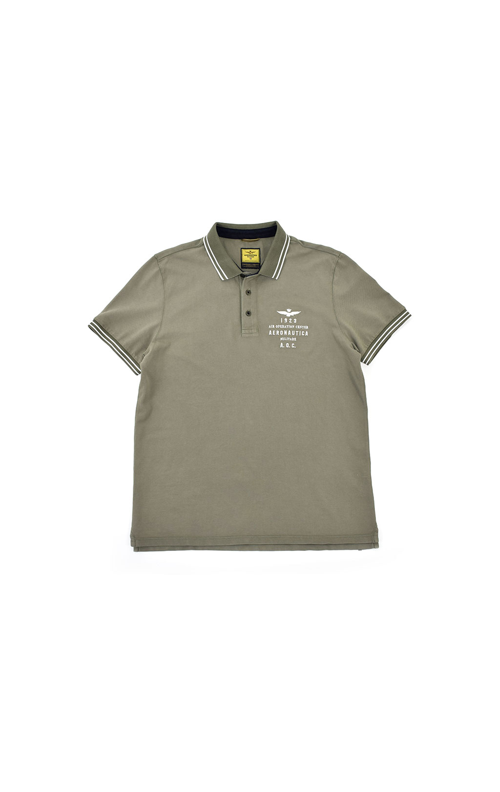 Футболка-поло AERONAUTICA MILITARE SS 21/IN green (PO 1520) 