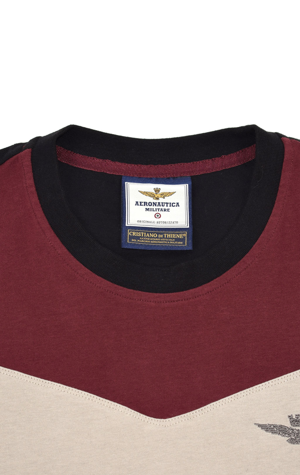 Футболка AERONAUTICA MILITARE FW 19/20 rosso/sabbia/nero (TS 1645) 