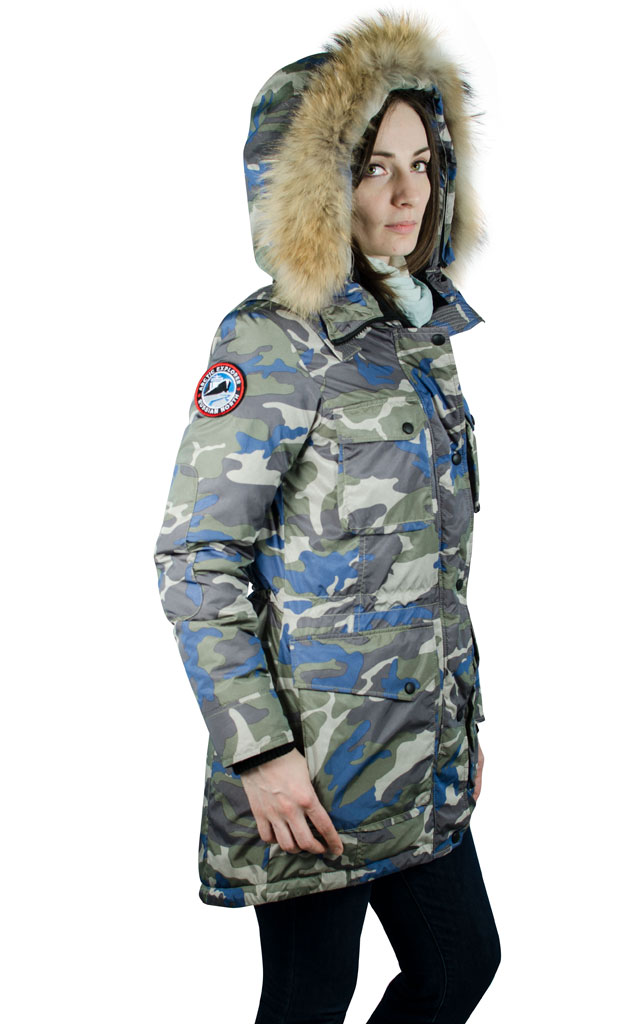Женский пуховик ARCTIC EXPLORER UMI camo 