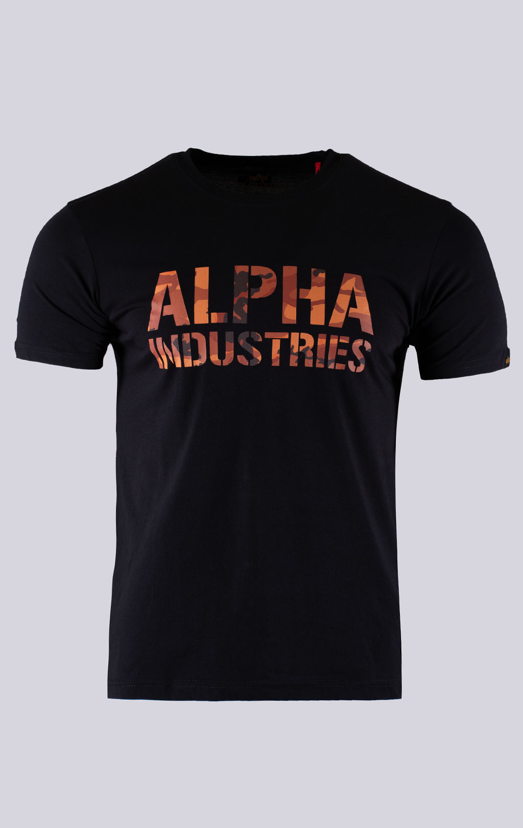 Футболка ALPHA INDUSTRIES CAMO PRINT black/orange 