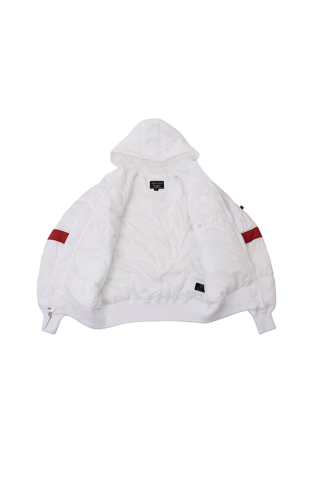 Куртка ALPHA INDUSTRIES HOODED PUFFER FD NASA white 