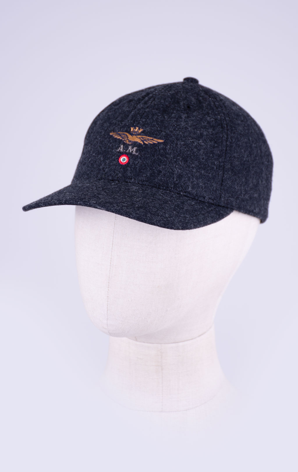 Бейсболка AERONAUTICA MILITARE шерсть FW 26/27/CN asphalt (HA 1269) 