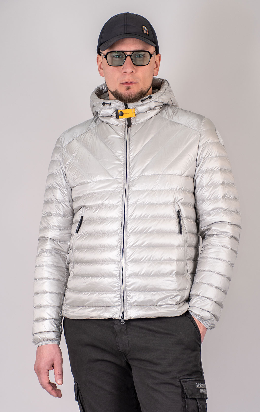 Куртка-пуховик лёгкая PARAJUMPERS MIROKU SS 25 silver 