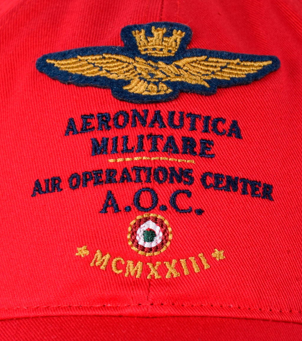 Бейсболка AERONAUTICA MILITARE rosso sport (HA 1006)