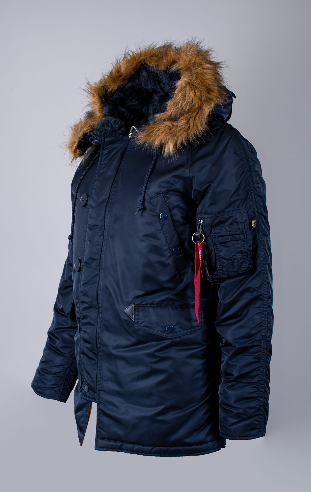 Аляска ALPHA INDUSTRIES N-3B SLIM FIT GEN-I rep. blue/orange 