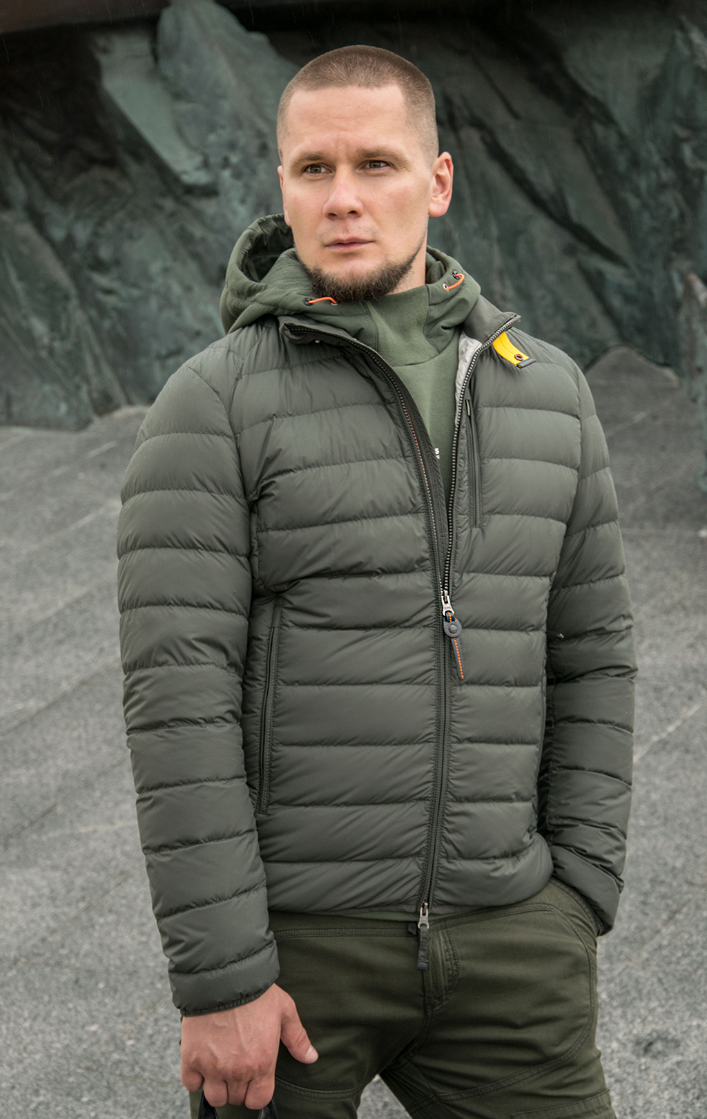 Куртка-пуховик лёгкая PARAJUMPERS UGO FW 21/22 sycamore 