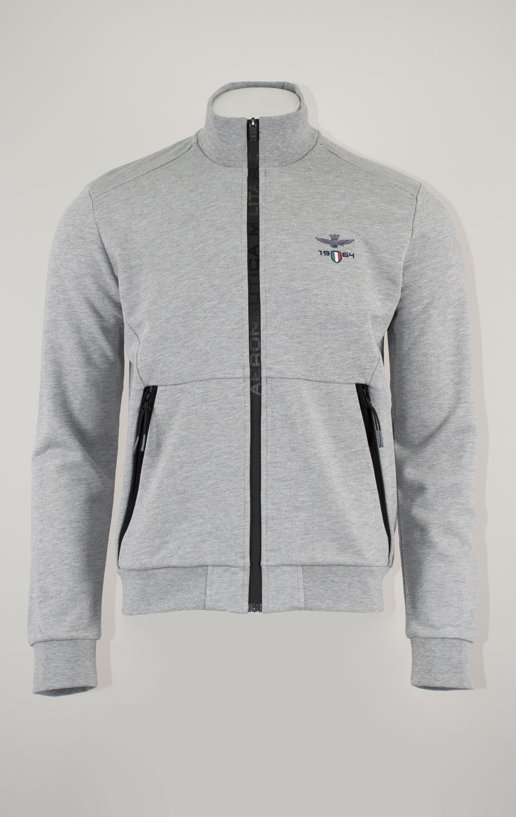 Олимпийка AERONAUTICA MILITARE SS 25 m/TR grigio melange (FE 1986) 