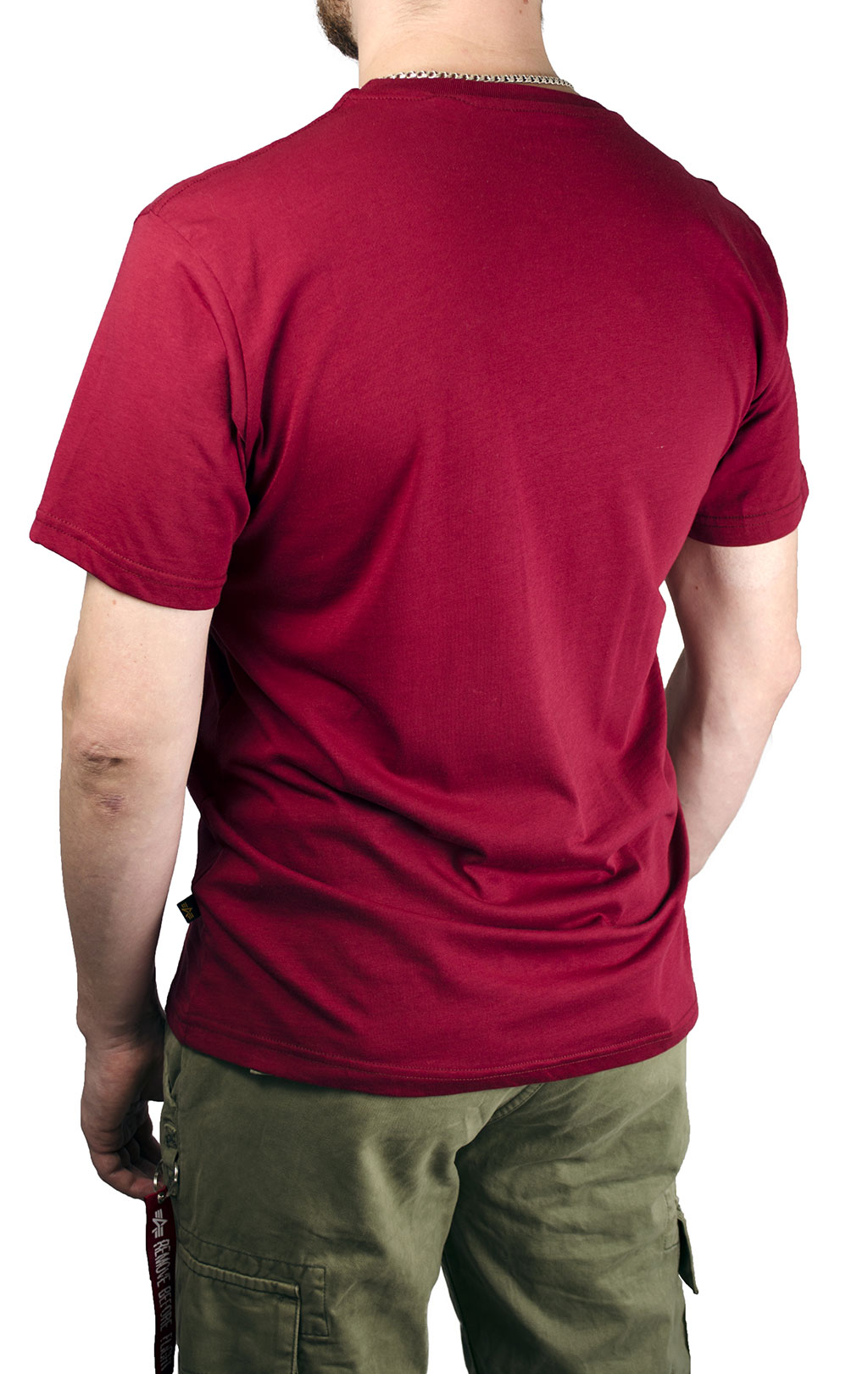 Футболка ALPHA INDUSTRIES BASIC T burgundy 