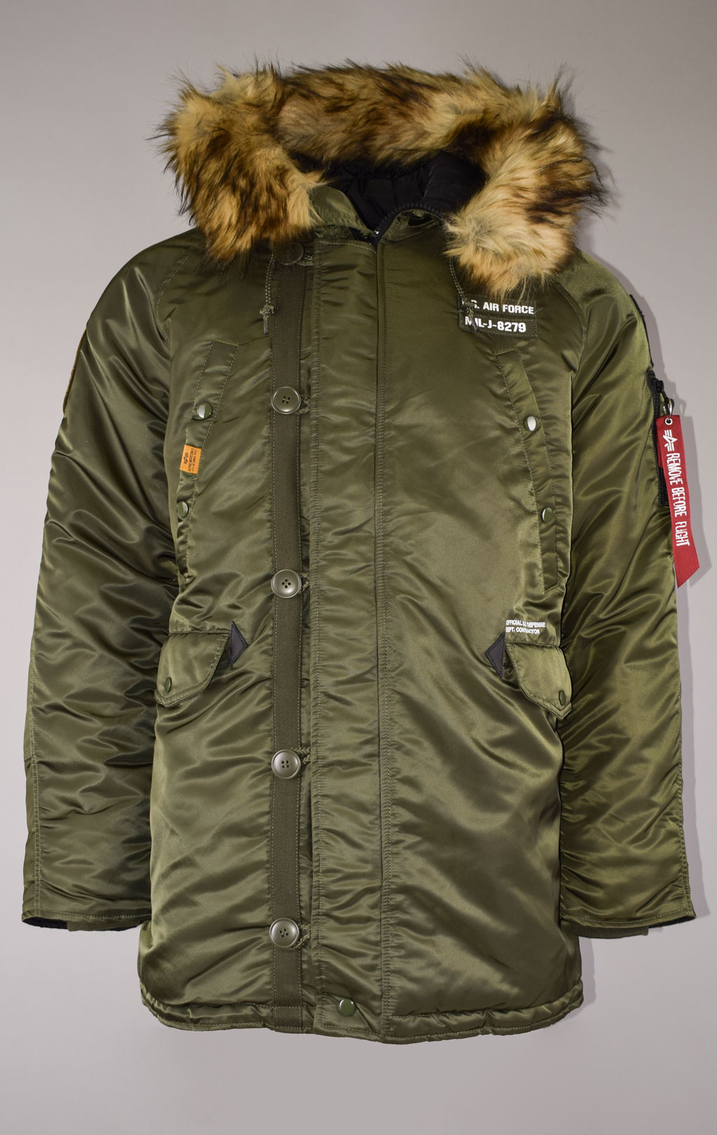 Аляска ALPHA INDUSTRIES AIRBORNE N-3B dark green 