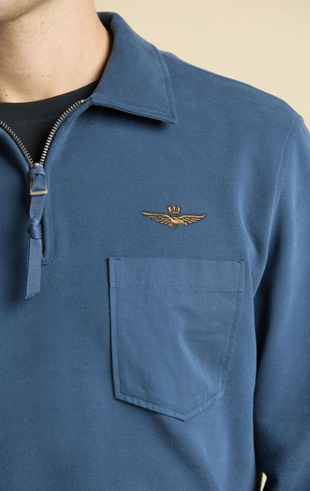 Свитшот AERONAUTICA MILITARE FW 25/26/TR titan avio (FE 2067) 