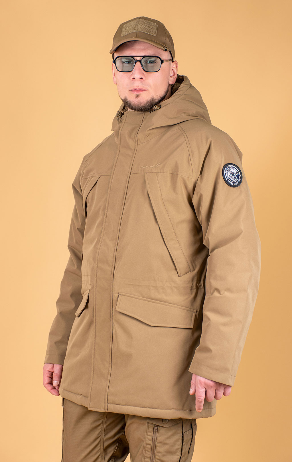 Парка тактическая Pentagon ELEMENTS coyote 01014 