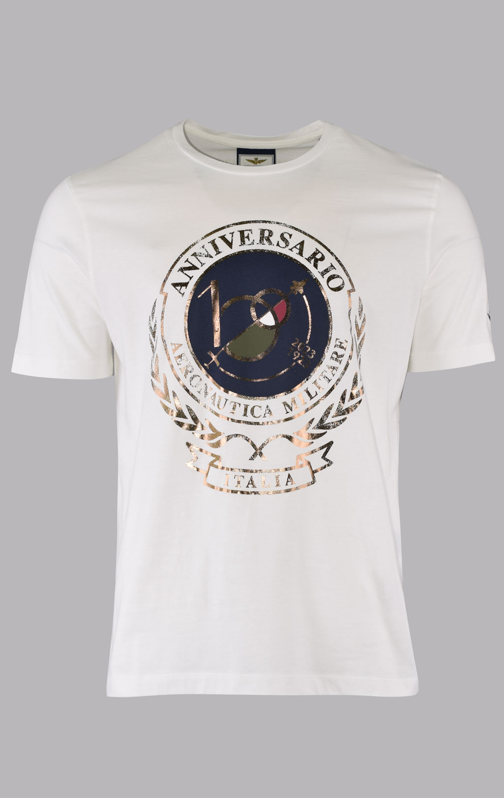 Футболка AERONAUTICA MILITARE SS 23/TR off white (TS 2118) 