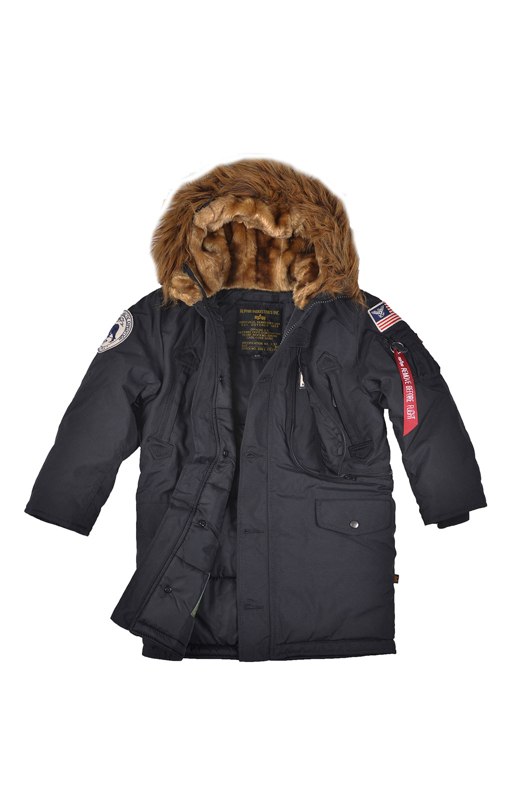 Детская аляска ALPHA INDUSTRIES POLAR black 