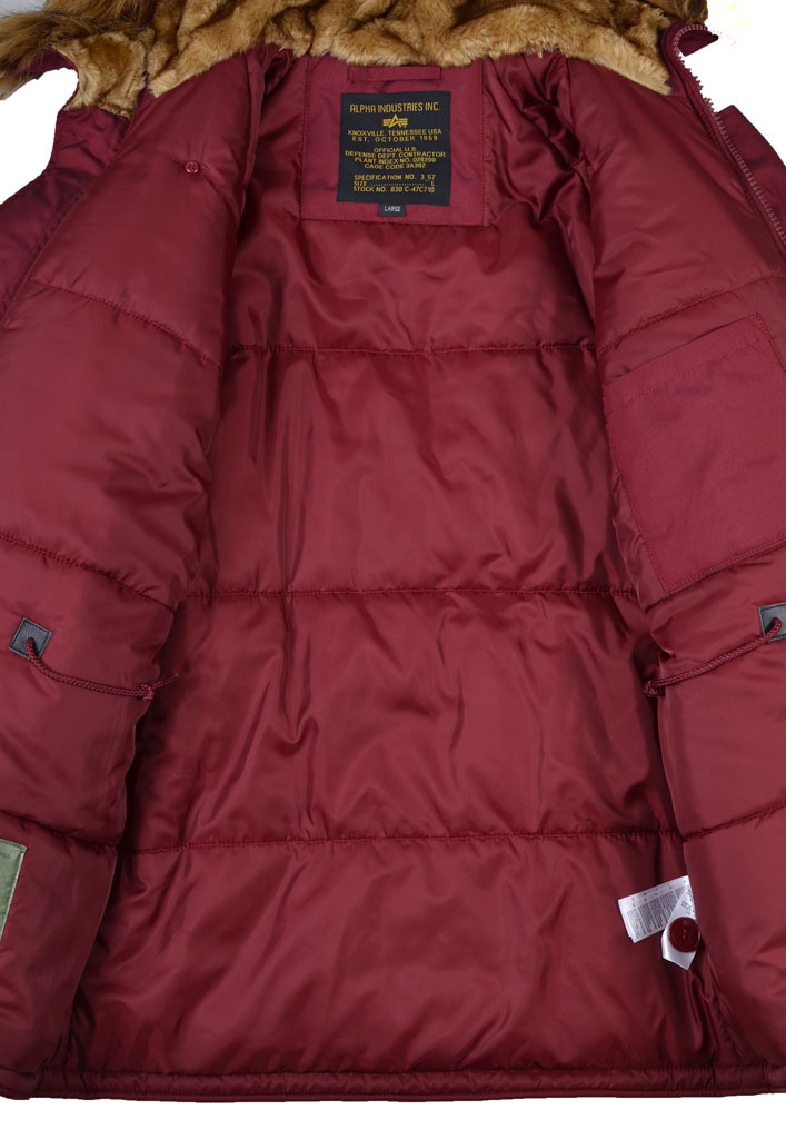 Аляска ALPHA INDUSTRIES EXPLORER burgundy 