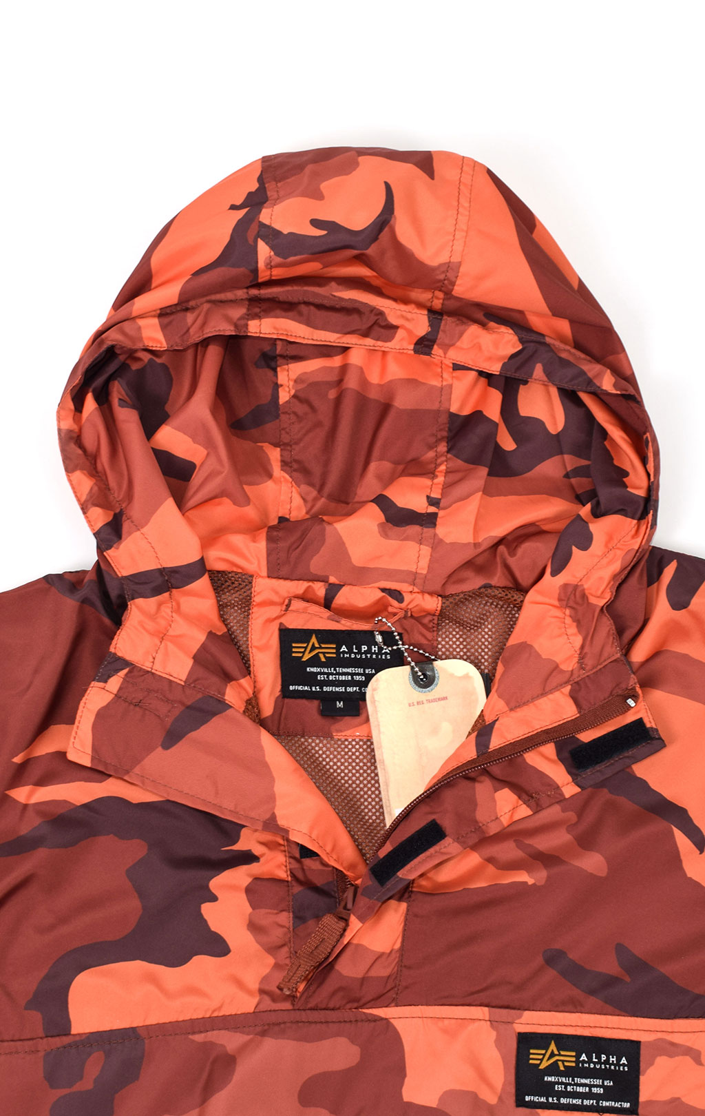 Анорак ALPHA INDUSTRIES GLIDER ANORAK orange camo 