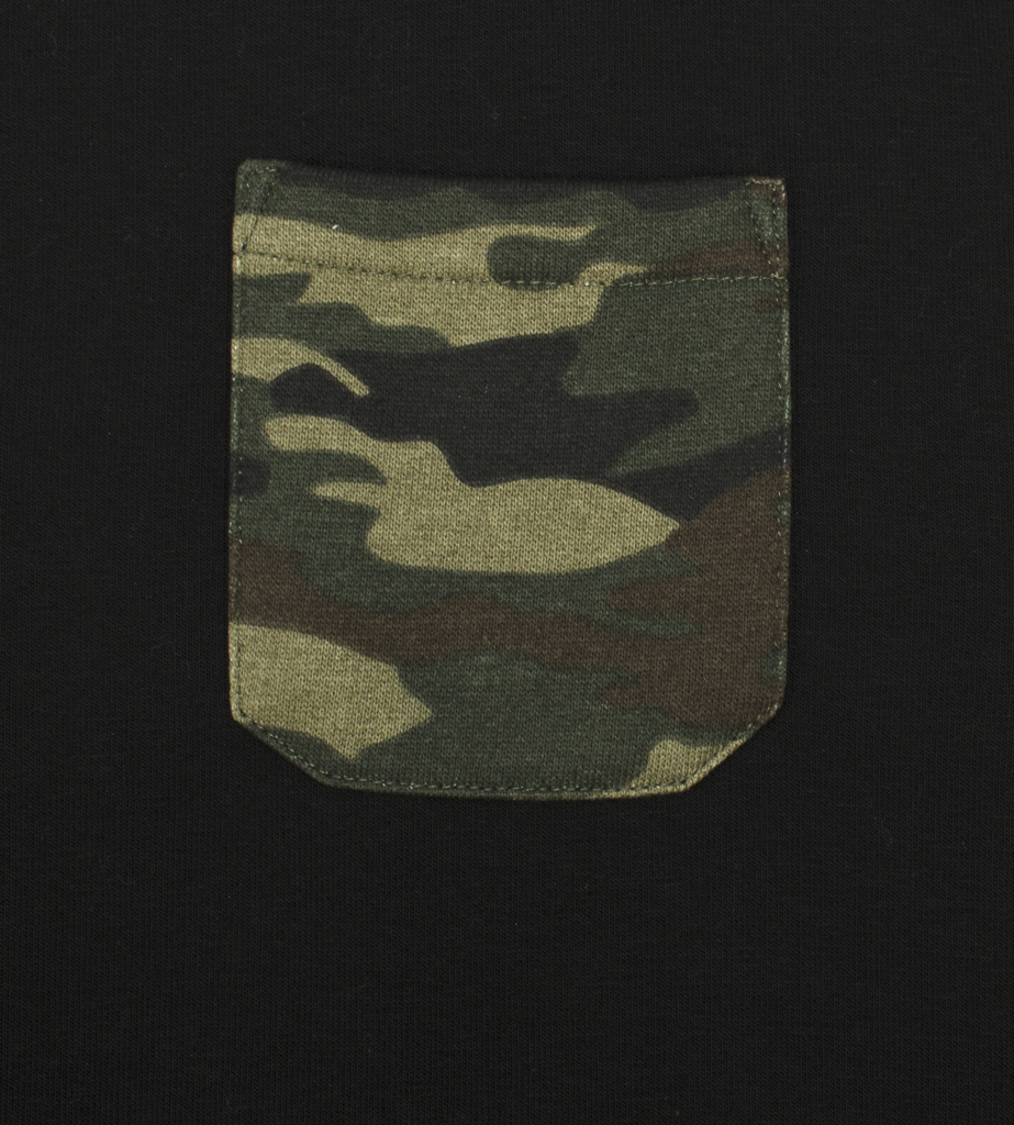 Свитшот ALPHA INDUSTRIES CAMO POCKET black 