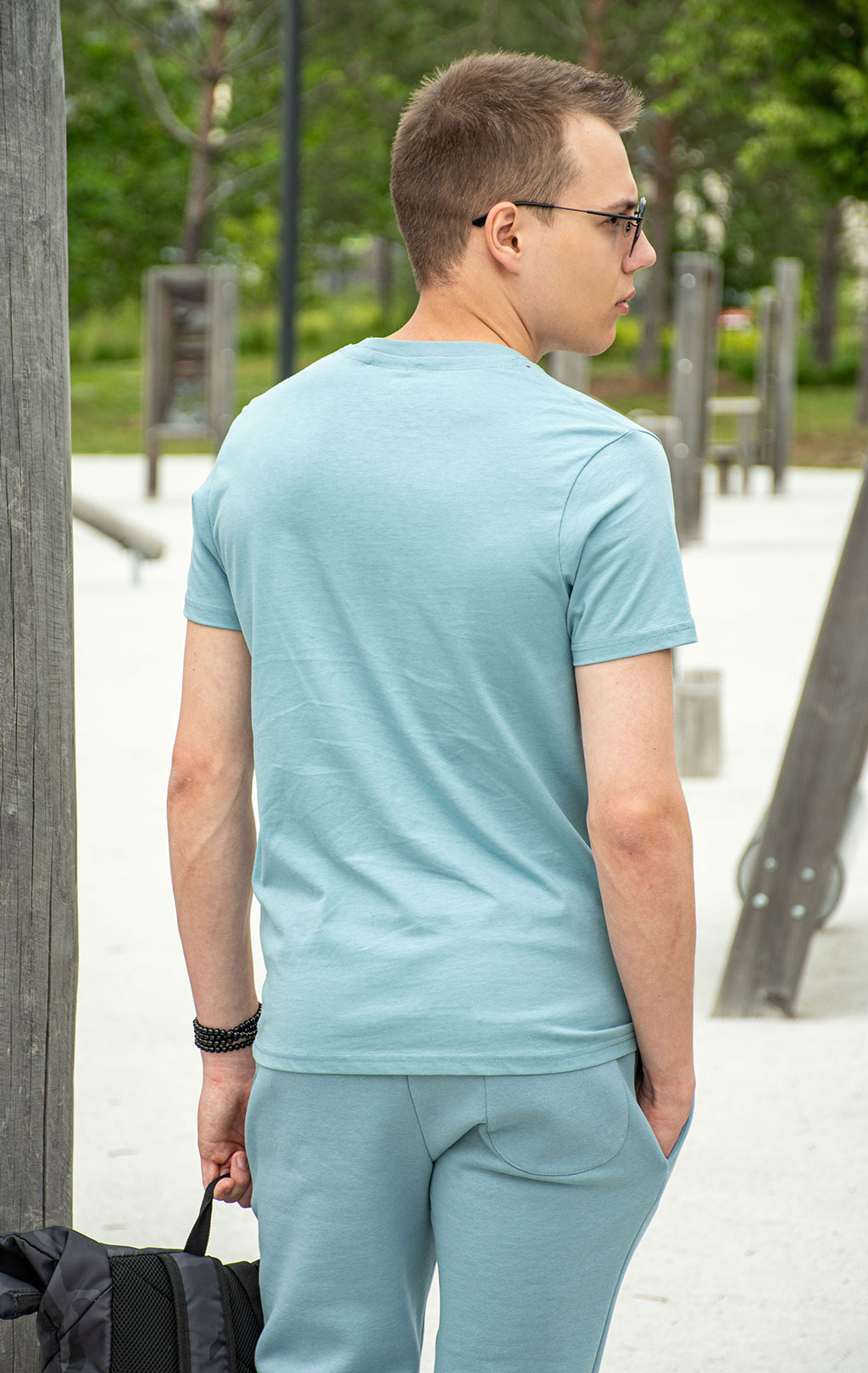 Футболка ALPHA INDUSTRIES EMB T greyblue 
