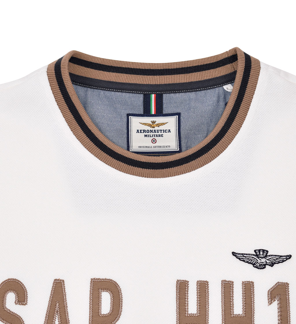 Свитшот AERONAUTICA MILITARE SS 20/TR of white (FE 1468) 