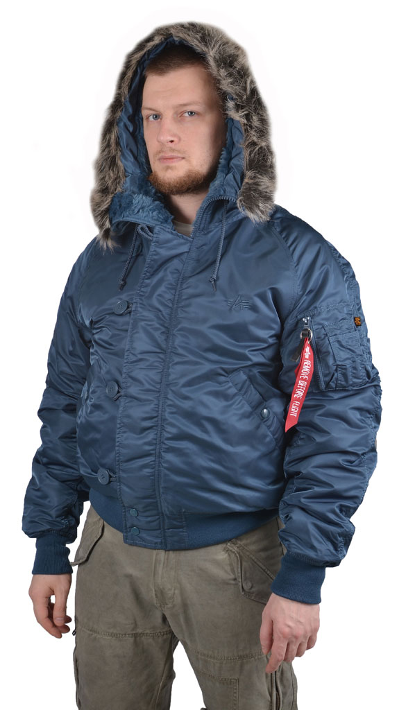 Аляска короткая ALPHA INDUSTRIES VF 59 N-2B blue bold 