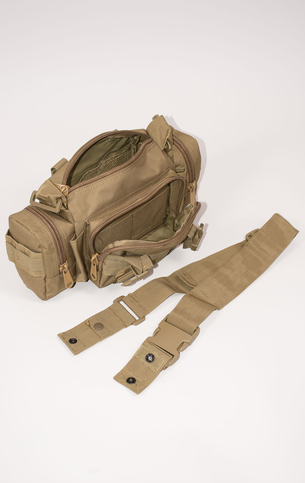 Рюкзак тактический ASSAULT 60L с поясной сумкой + 2 подсумка coyote BS-016 Китай