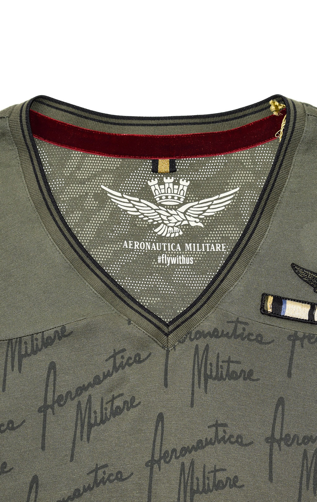 Женская футболка AERONAUTICA MILITARE FW 20/21/PT verde militare (TS 1795) 