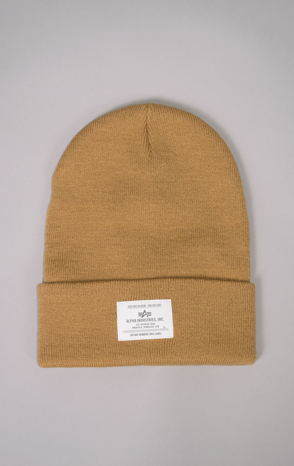 Шапка ALPHA INDUSTRIES ESSENTIAL BEANIE FW 23/24 bronzed brown 