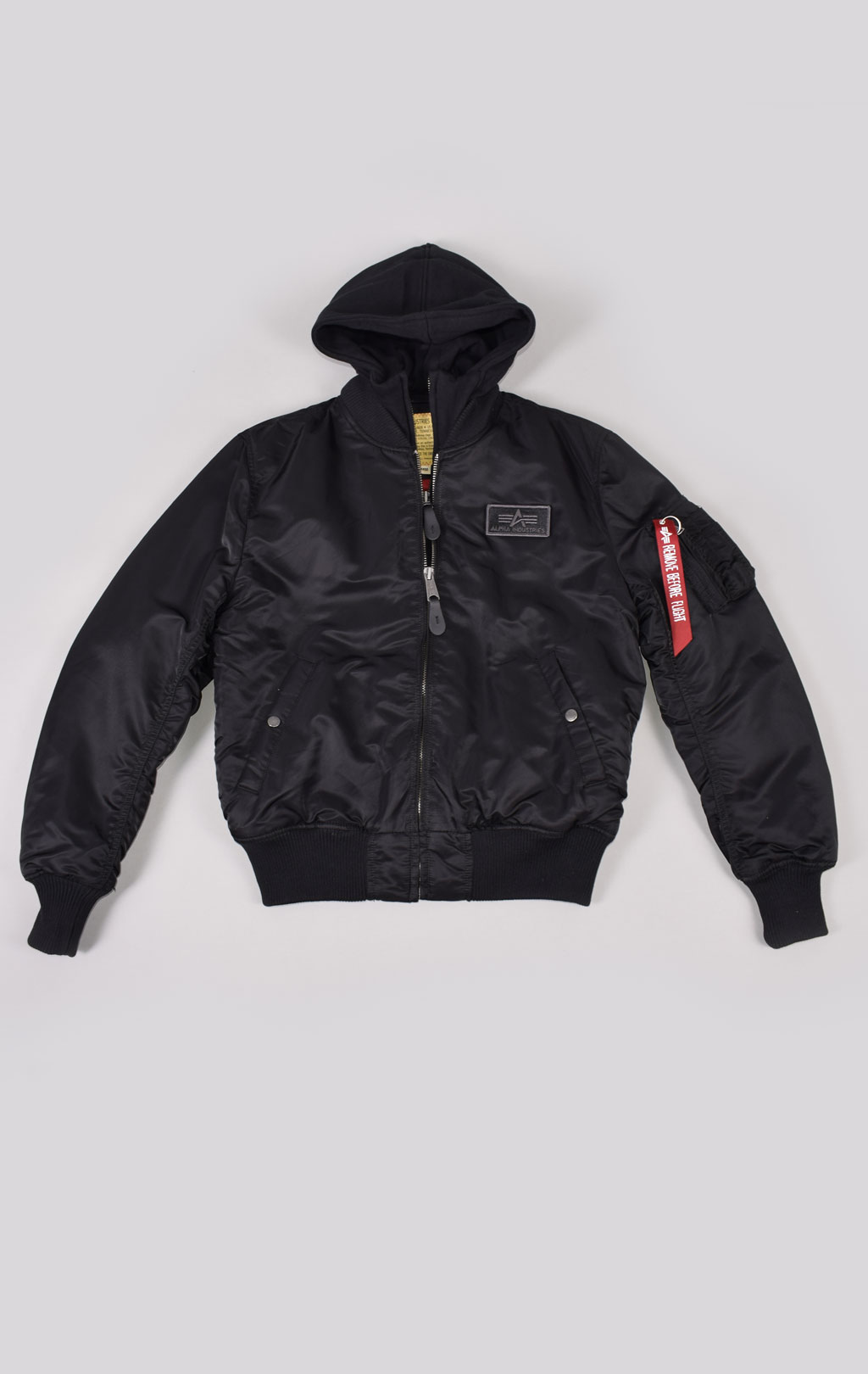 Куртка-бомбер лётная ALPHA INDUSTRIES D-Tec MA-1 black/black 