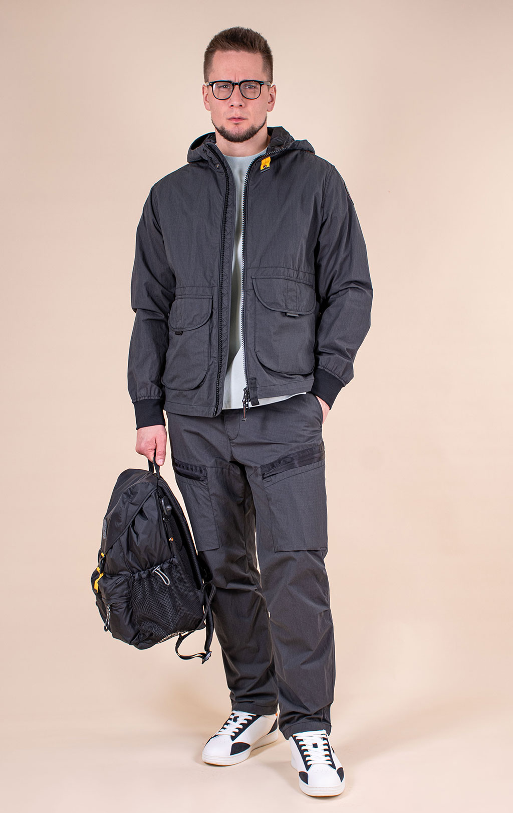 Брюки-карго PARAJUMPERS STOW SS 26 black 