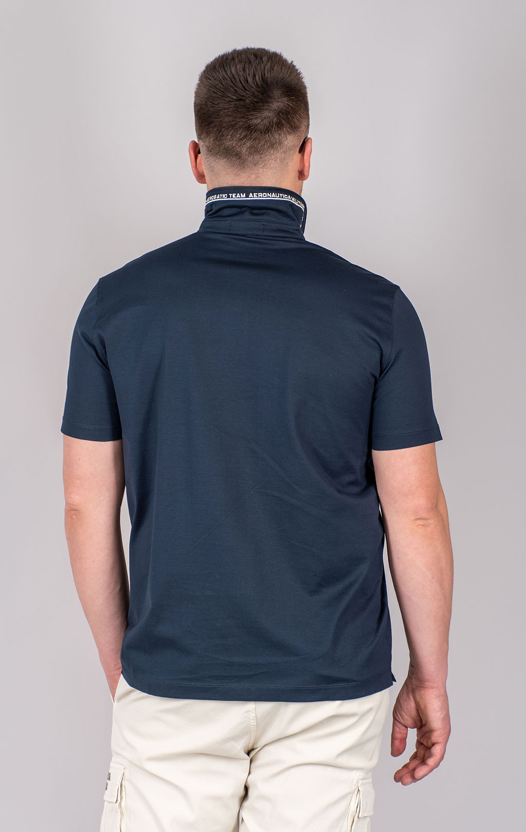 Футболка-поло AERONAUTICA MILITARE SS 25 m/BD blue navy (PO 1862) 
