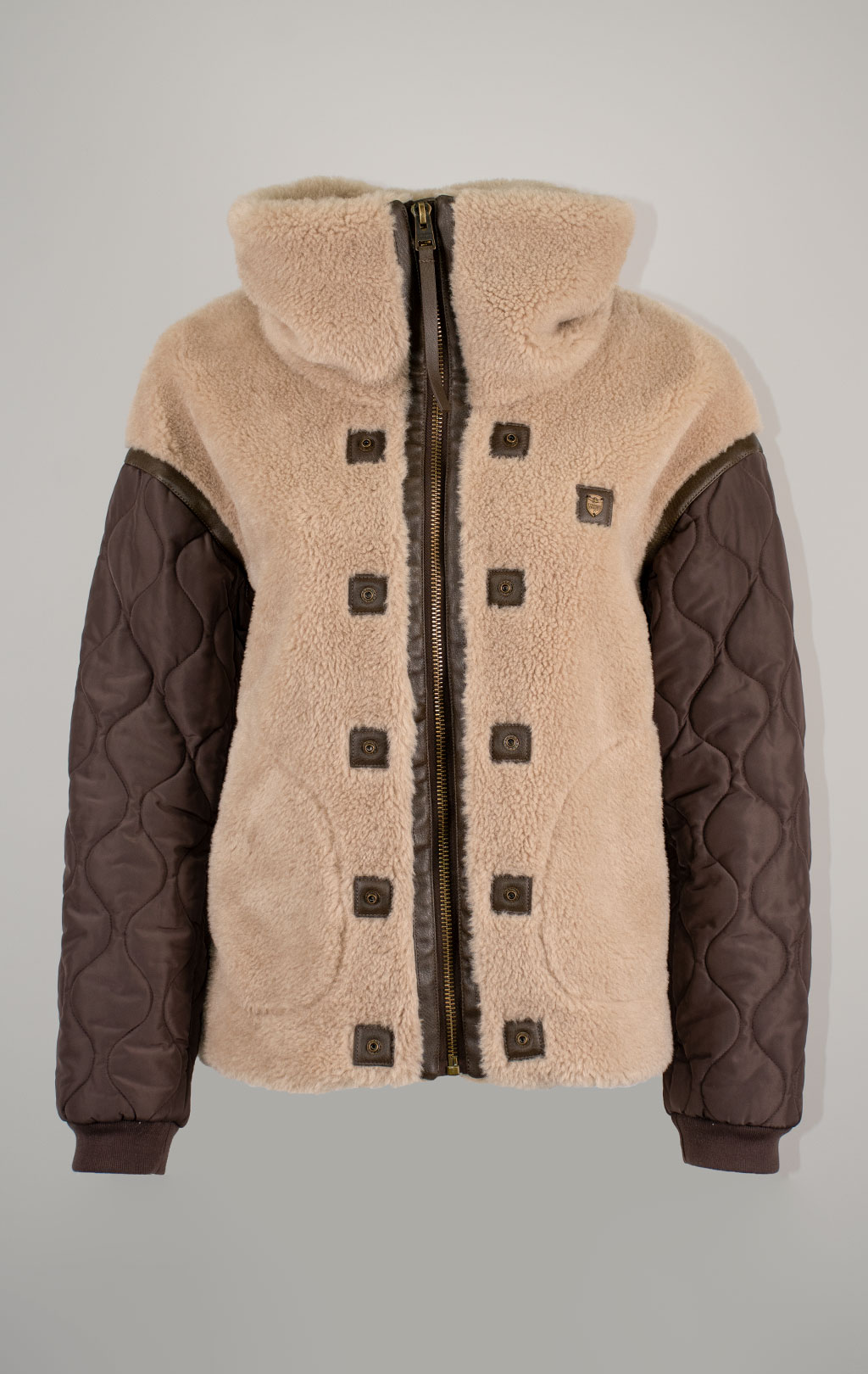 Женская куртка AERONAUTICA MILITARE FW 25/26/CN cammello/cioccolato (AB 3004) 