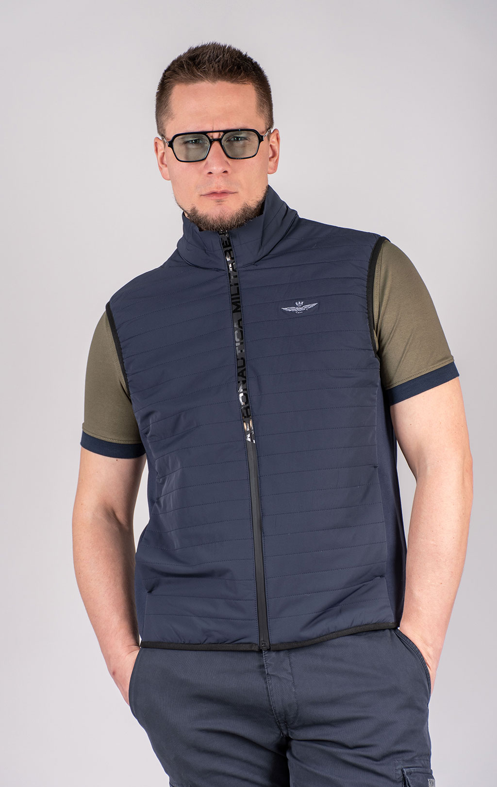 Жилет AERONAUTICA MILITARE SS 25 m/BD blue navy (AB 2206) 