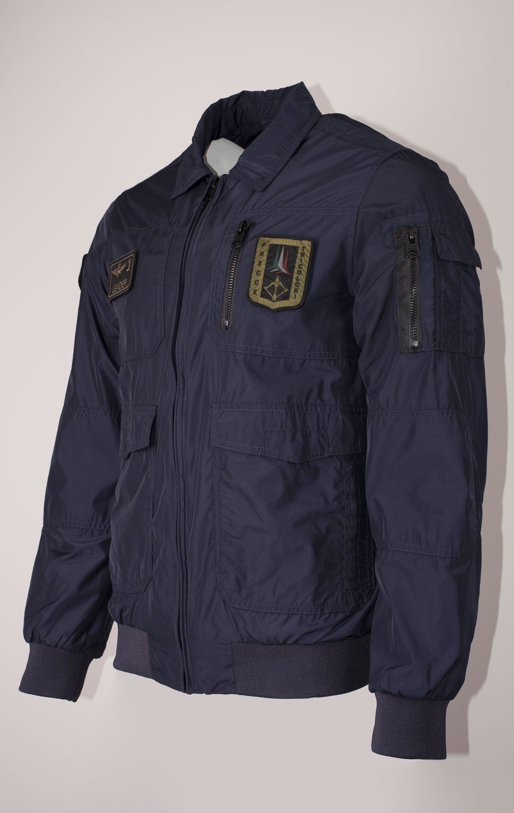 Ветровка-бомбер AERONAUTICA MILITARE SS 24 m/BD blue navy (AB 2071) 