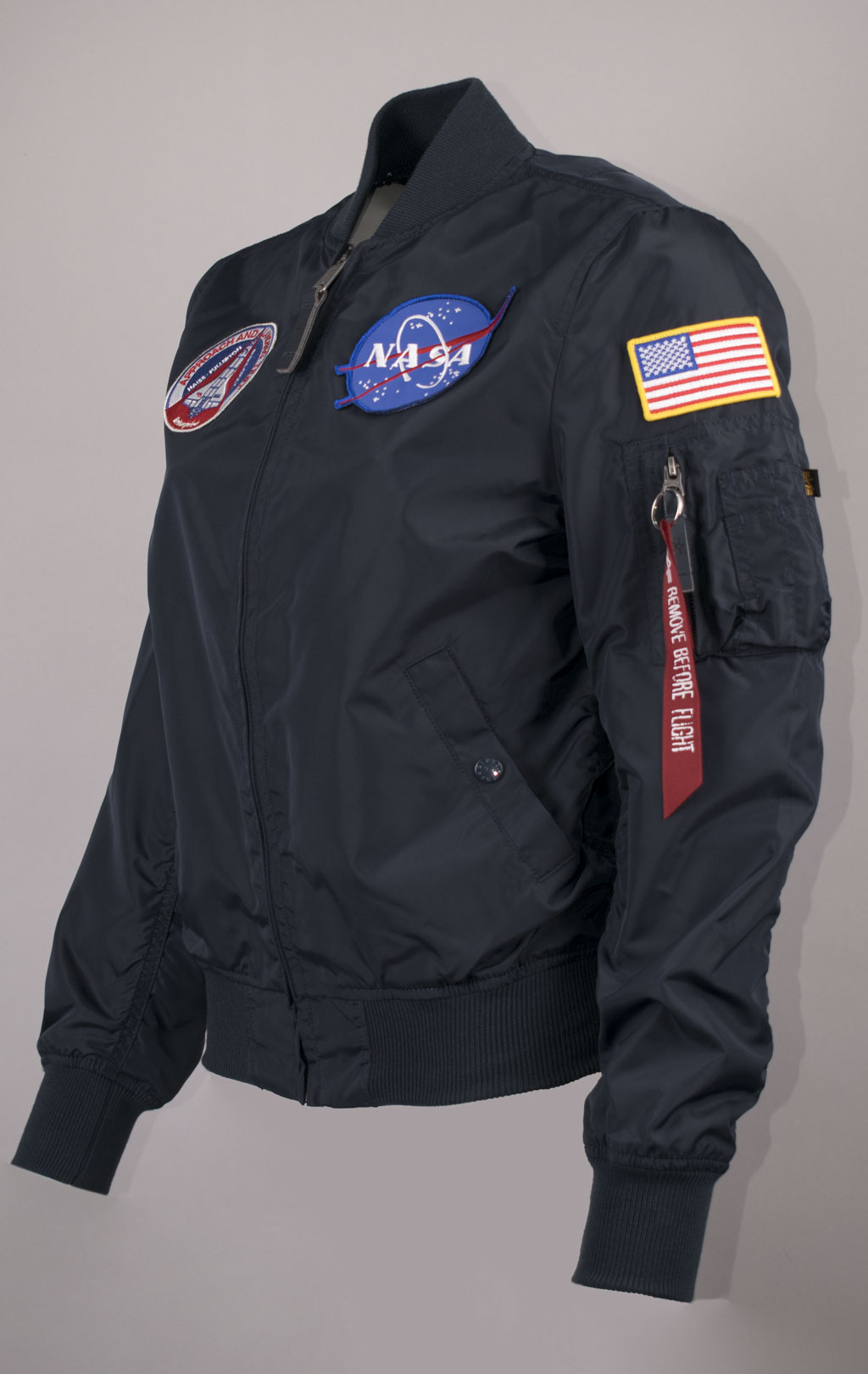 Женская ветровка-бомбер ALPHA INDUSTRIES TT NASA REVERSIBLE MA-1 rep. blue 