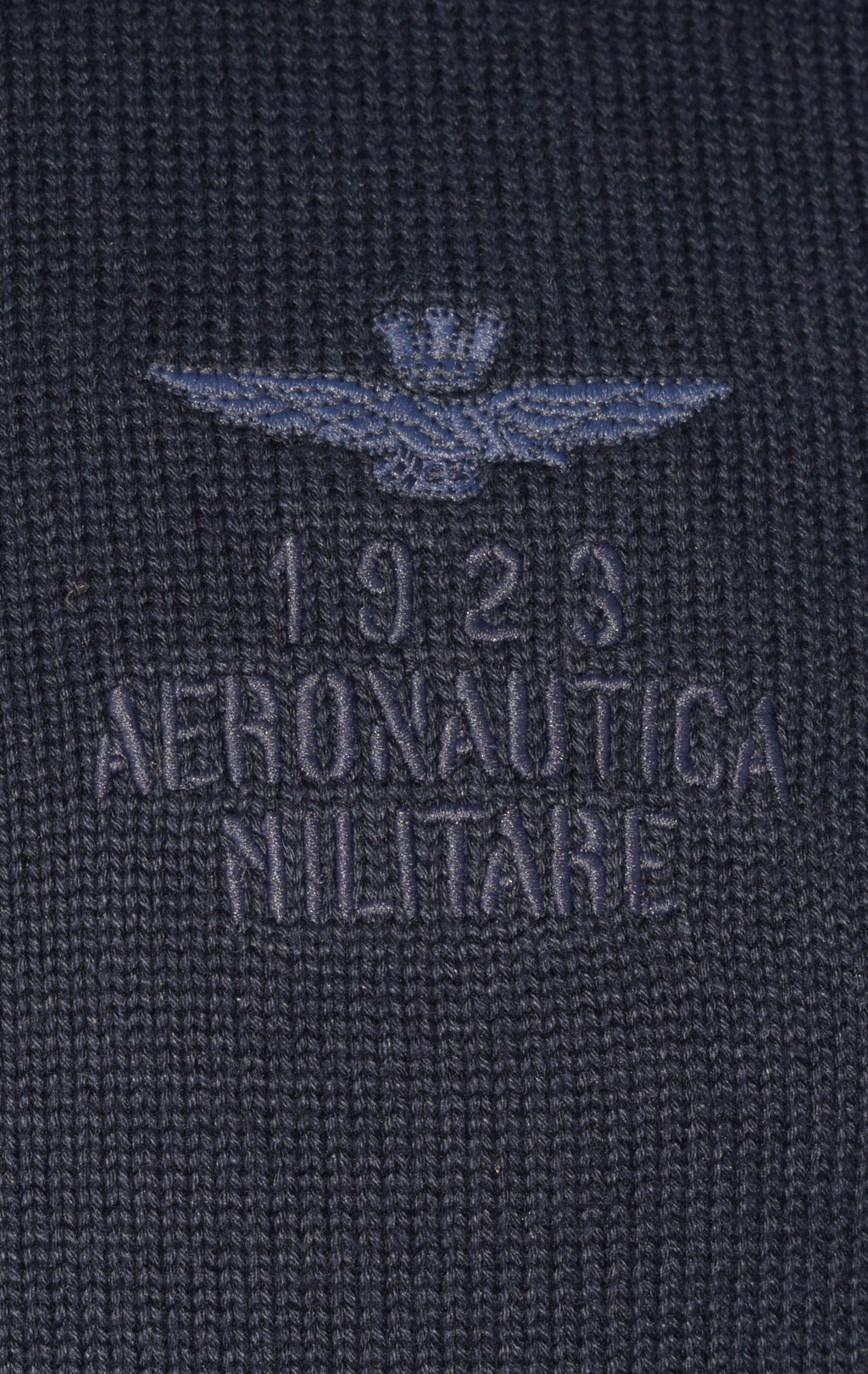 Толстовка вязаная AERONAUTICA MILITARE FW 23/24/IN dark blue (MA 1448) 