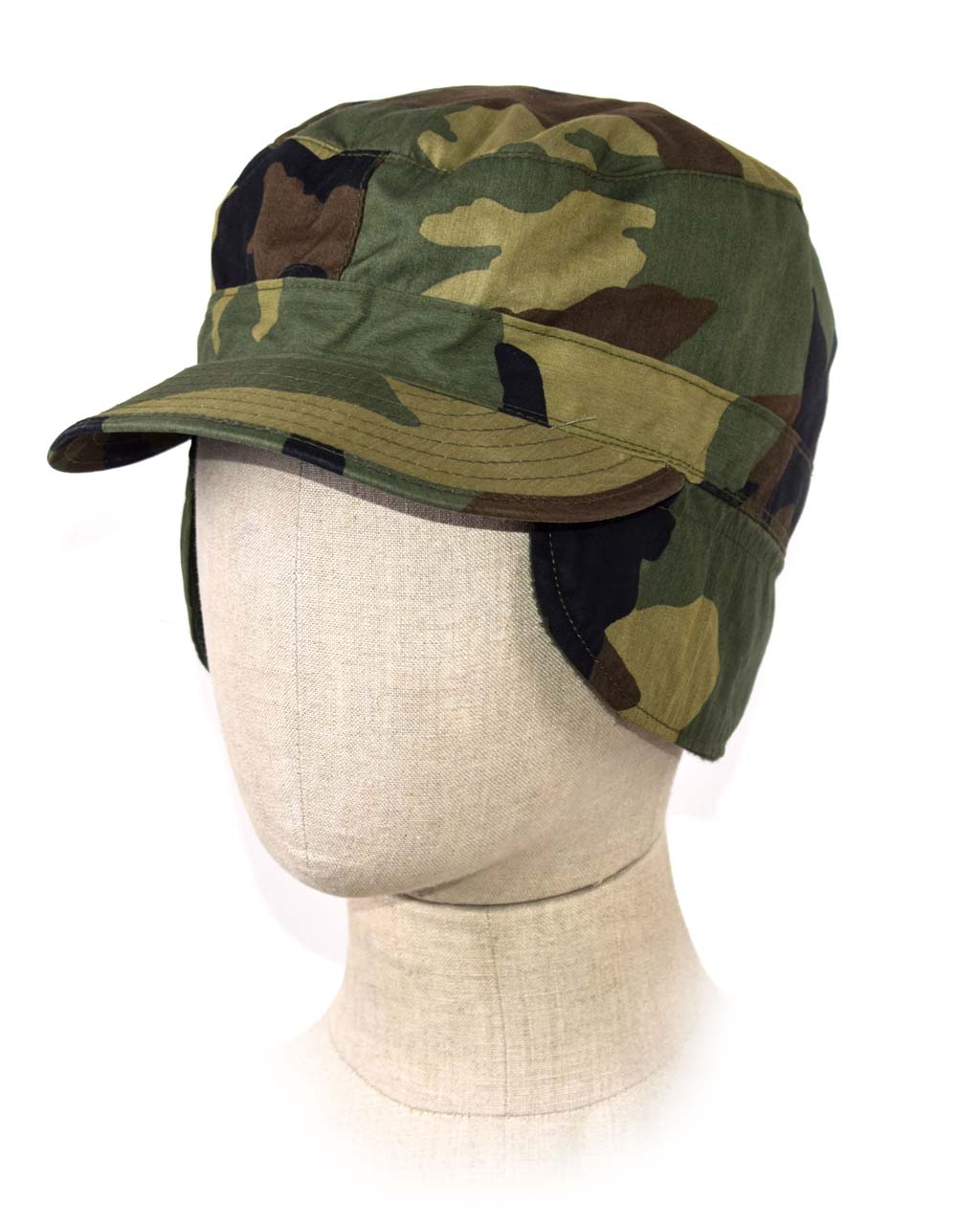 Кепка зимняя BDU нейлон camo woodland б/у США