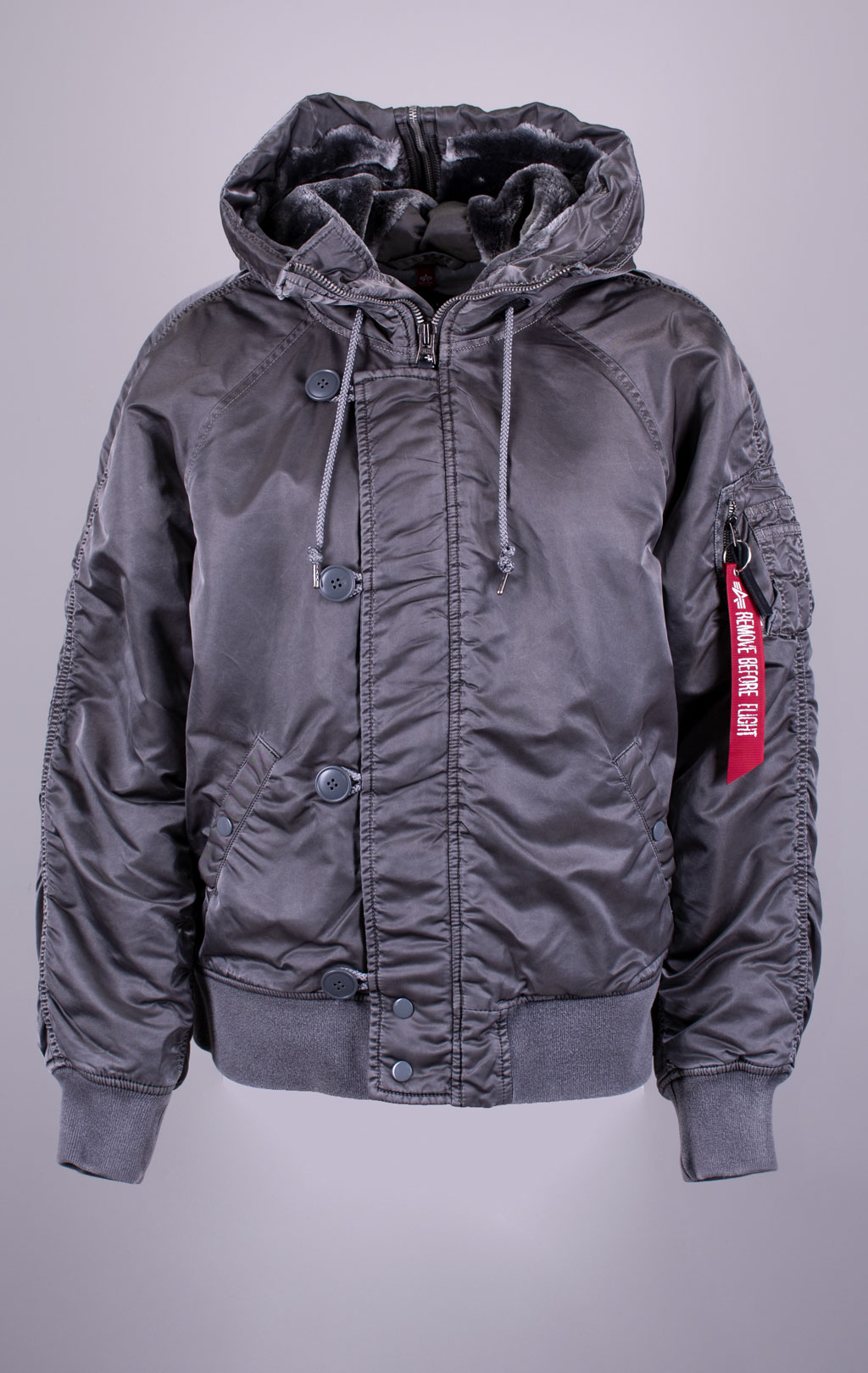 Женская аляска ALPHA INDUSTRIES N-2B BATTLEWASH PARKA FW 21 m new silver 