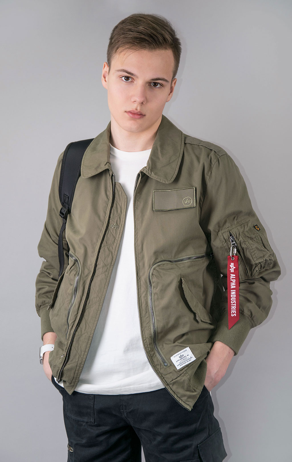 Ветровка ALPHA INDUSTRIES CTN FLIGHT JACKET CWU 36/P SS 23 m OG-107 green 