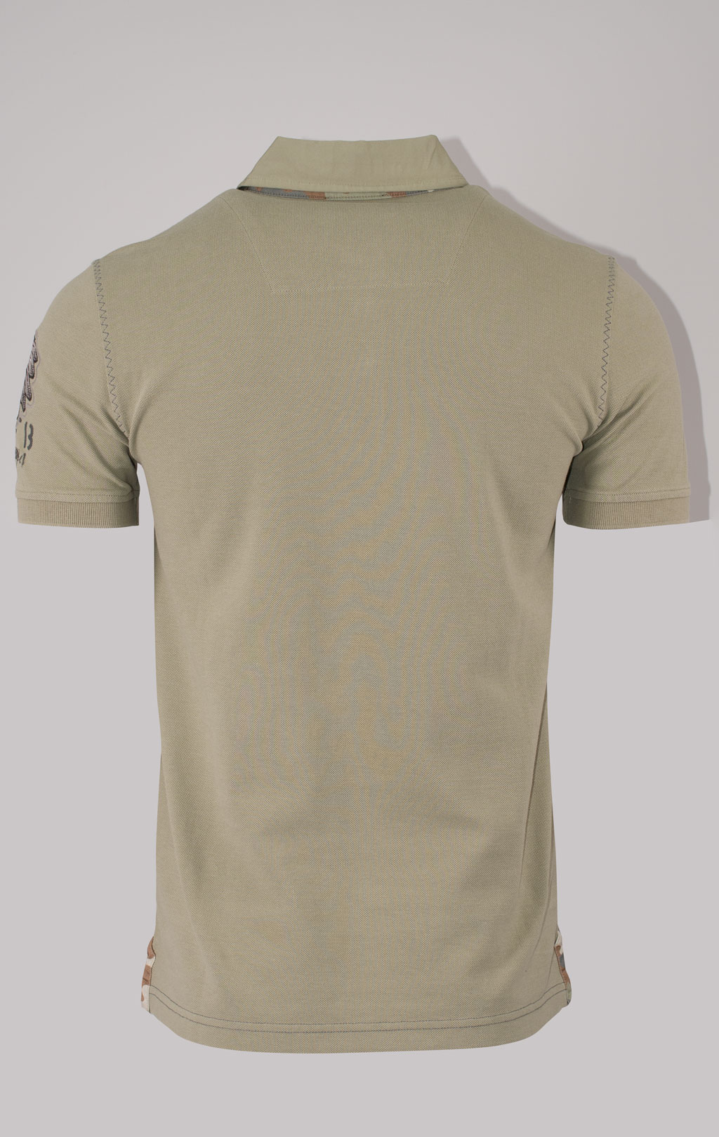 Футболка-поло AERONAUTICA MILITARE INDIAN PRINT SS 24 m/TR sage green (PO 1781) 