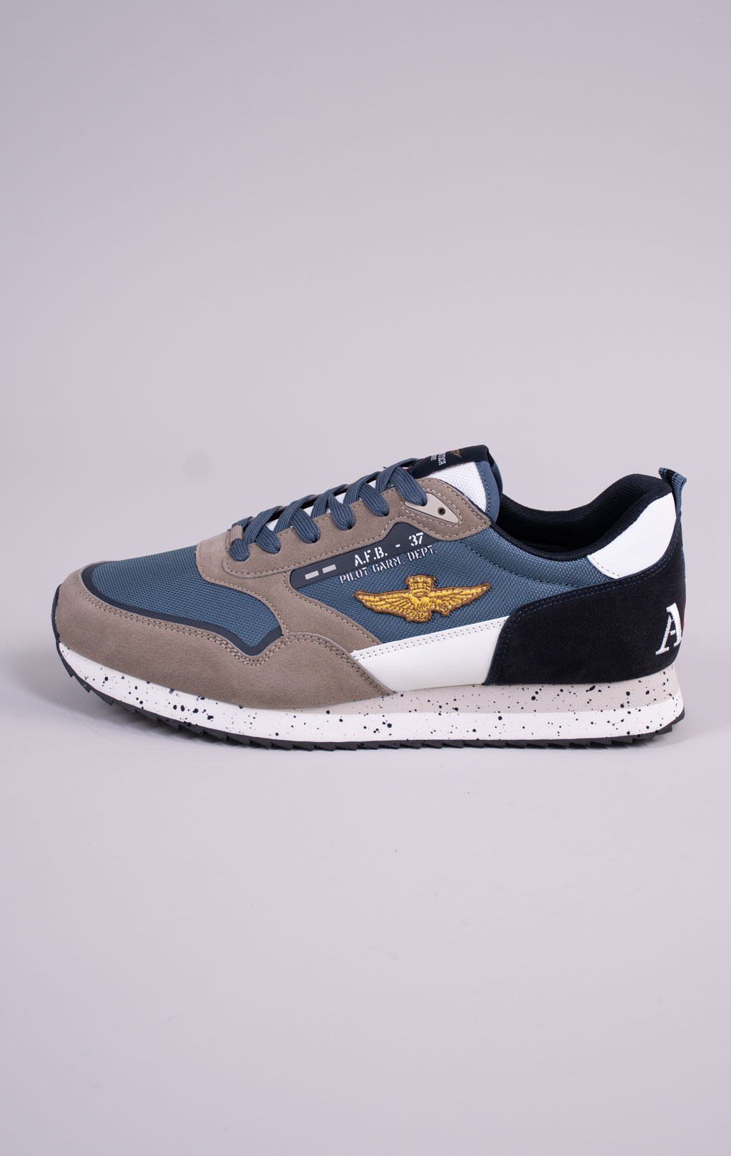 Кроссовки AERONAUTICA MILITARE (SC 0288) SS 26/CN multicolor jeans/sabbia 