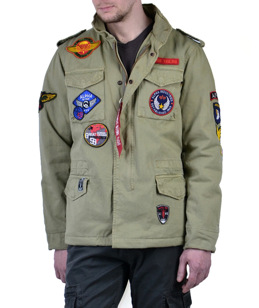 Куртка ALPHA INDUSTRIES VINTAGE CW PATCH M-65 light olive 