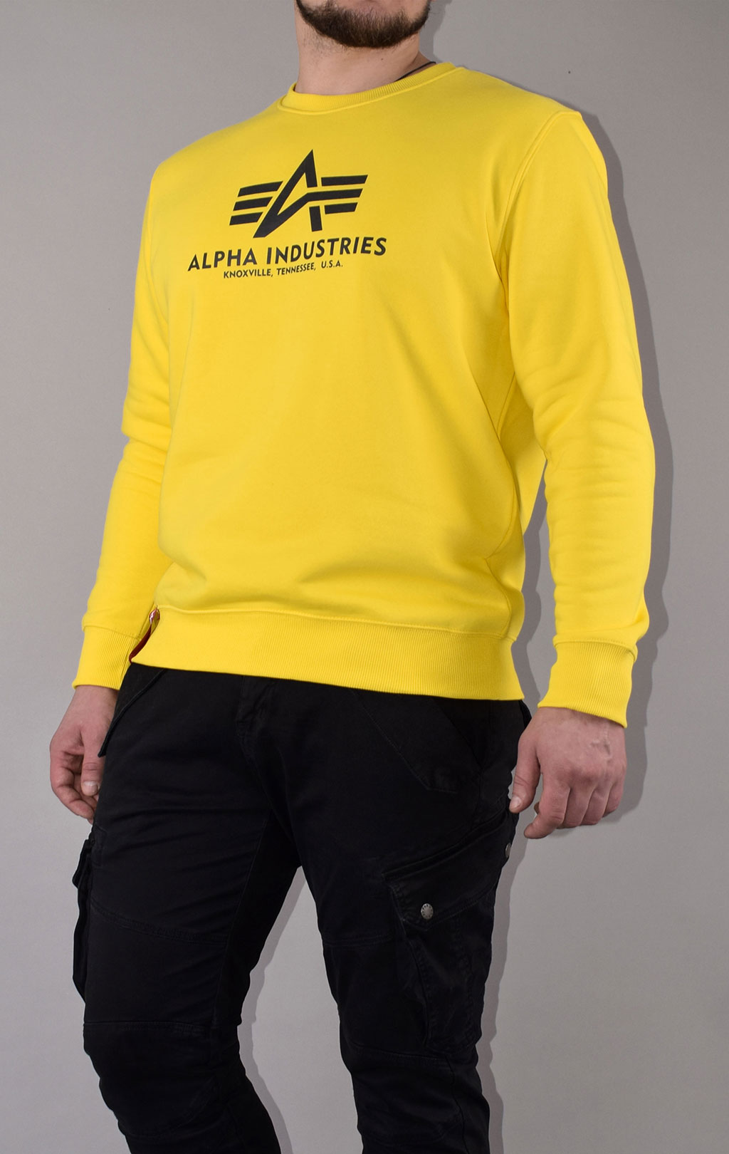 Свитшот ALPHA INDUSTRIES BASIC SWEATER empire yellow 