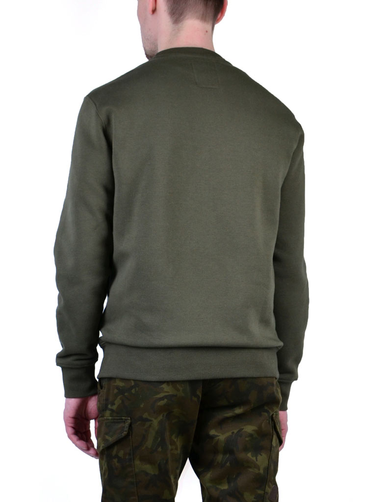 Свитшот ALPHA INDUSTRIES BASIC SWEATER dark green 