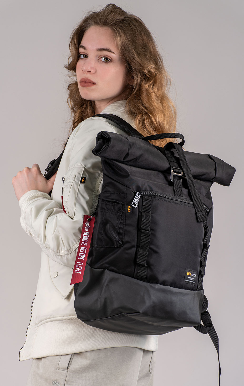 Рюкзак ALPHA INDUSTRIES CREW RT BAG black 