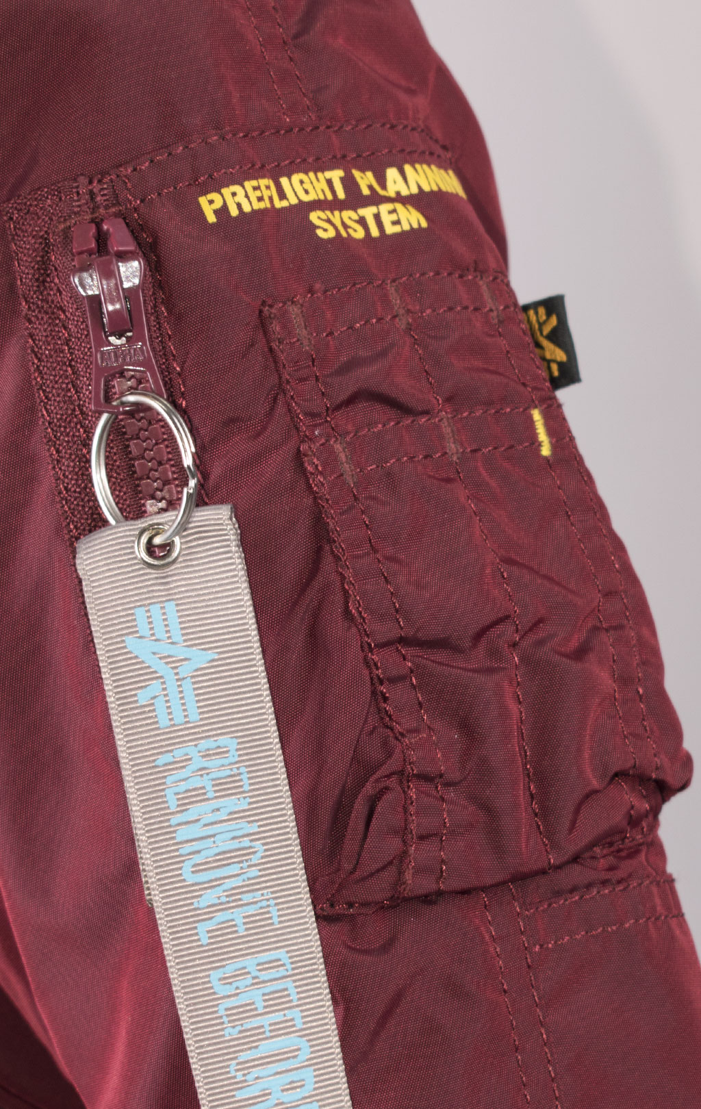 Женская аляска ALPHA INDUSTRIES PPS N-3B натур. мех burgundy 