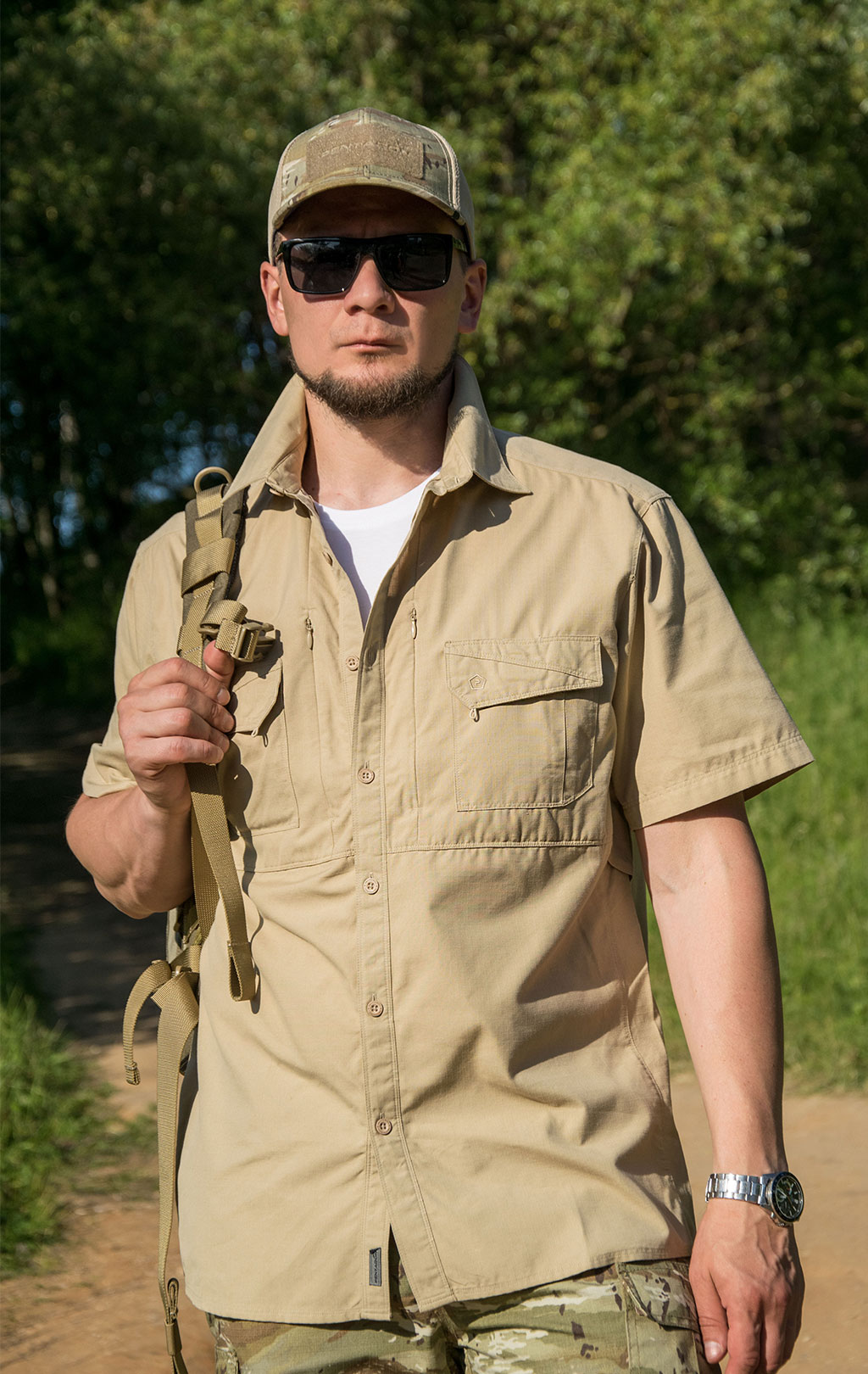 Рубашка Pentagon PLATO полиэстер короткий рукав khaki 02019 