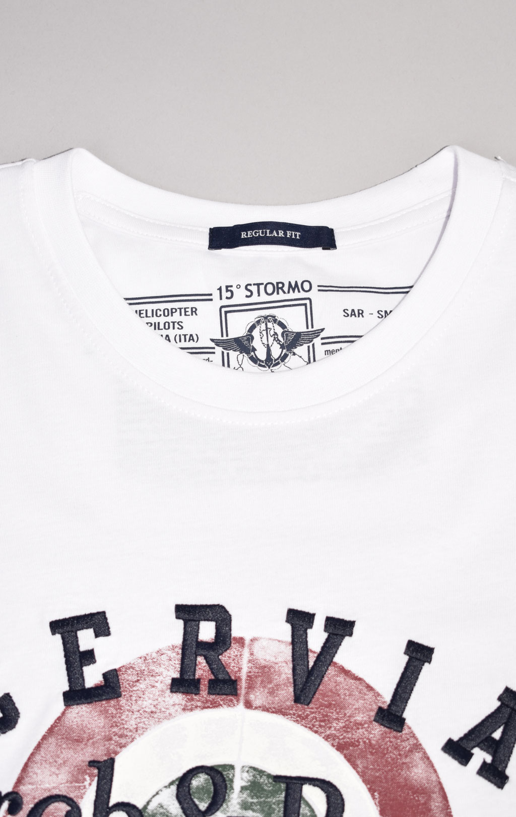 Футболка AERONAUTICA MILITARE SS 23/BD off white (TS 2085)