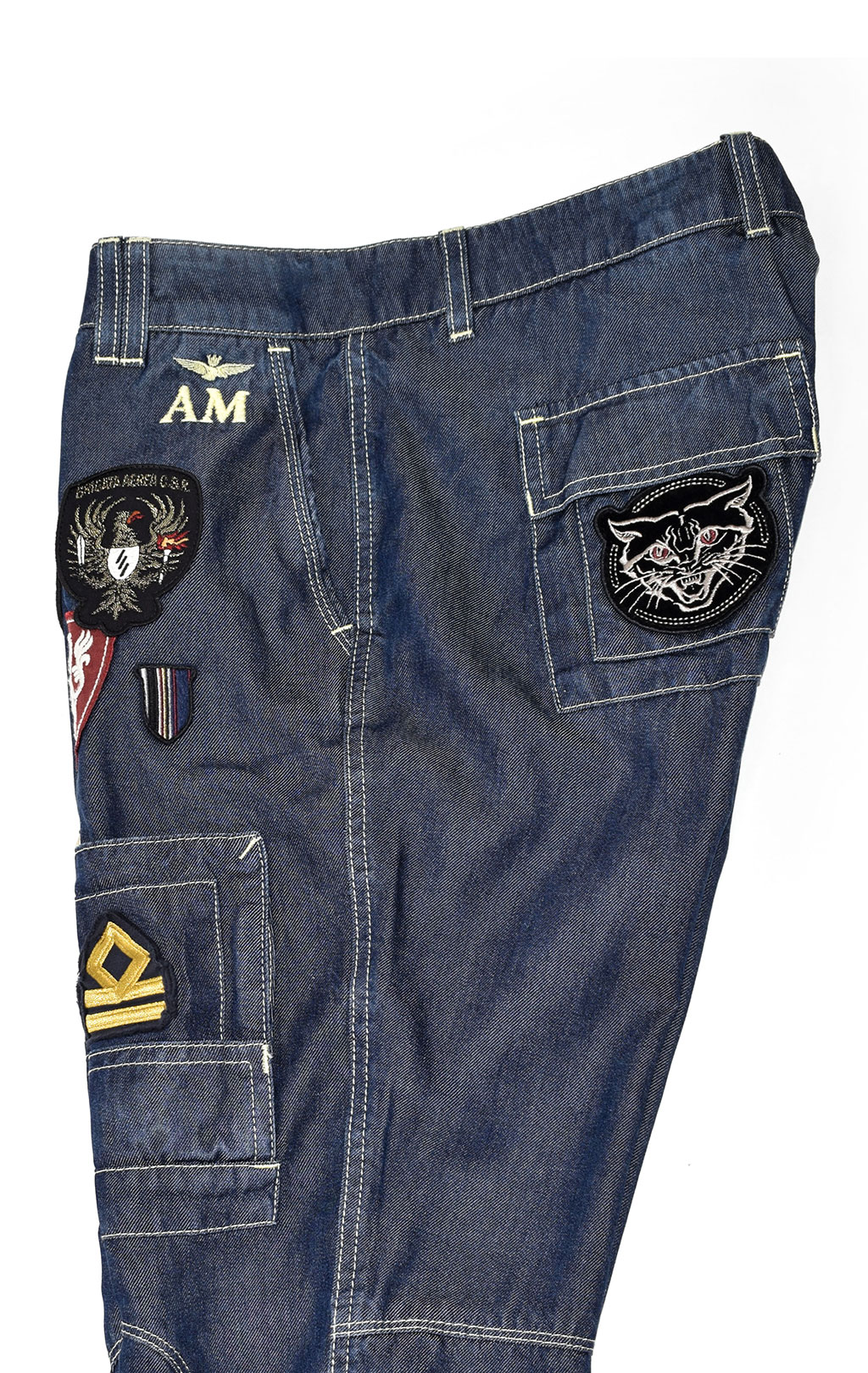 Женские брюки-карго AERONAUTICA MILITARE SS 21/AL jeans medio (PA 1447) 