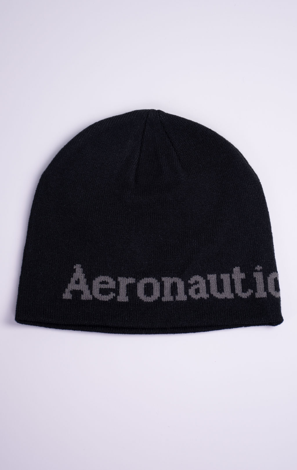 Шапка вязаная AERONAUTICA MILITARE FW 26/27/CN jet black (CU 0093) 