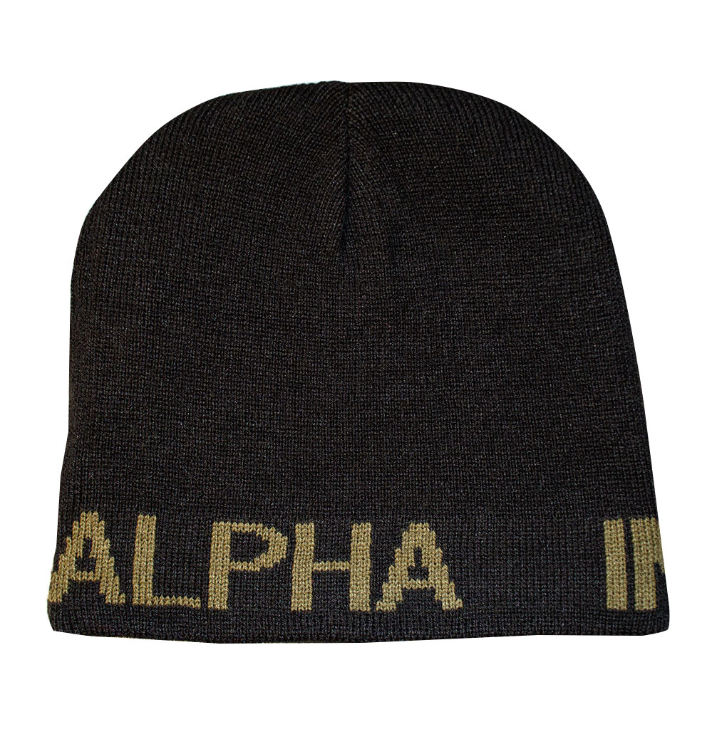 Шапка ALPHA INDUSTRIES REVERSIBLE BEANIE black 